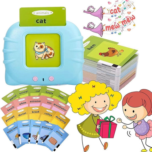Educational Learning Talking Flash Cards Kindergarten Kids English Language Electronic Audio Book Learn English Words Toys