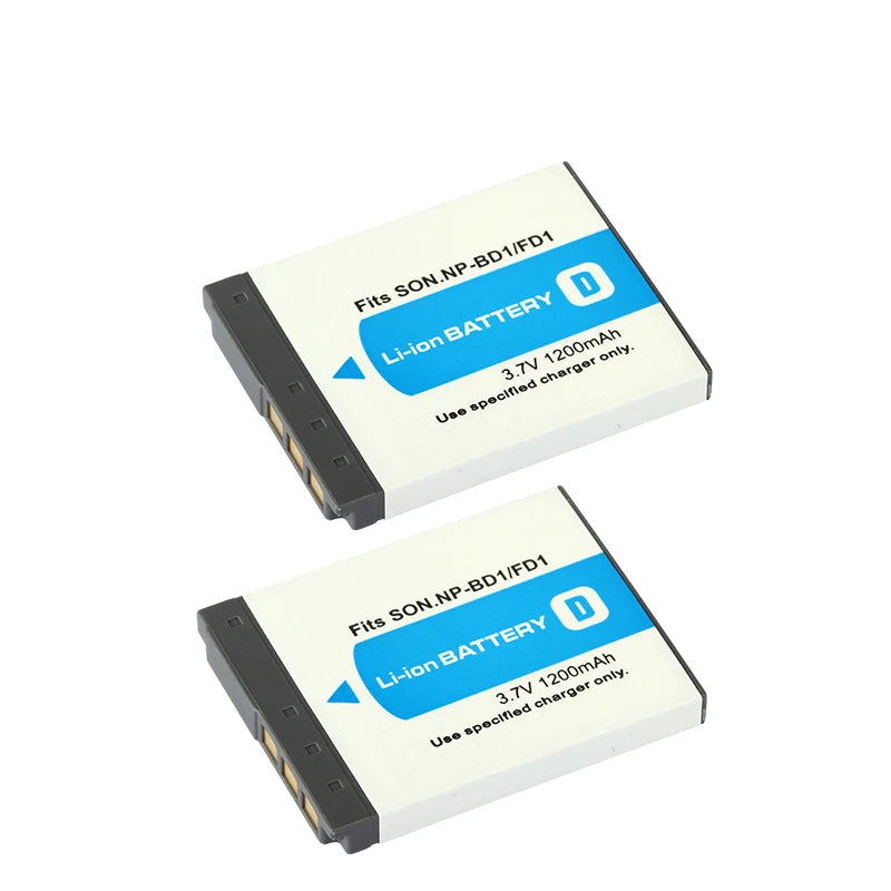 1200mAh NP-FD1 NP-BD1 NP BD1 FD1 Camera Battery For SONY DSC T300 TX1 T900 T700 T500 T200 T77 T900 T90 Batteries