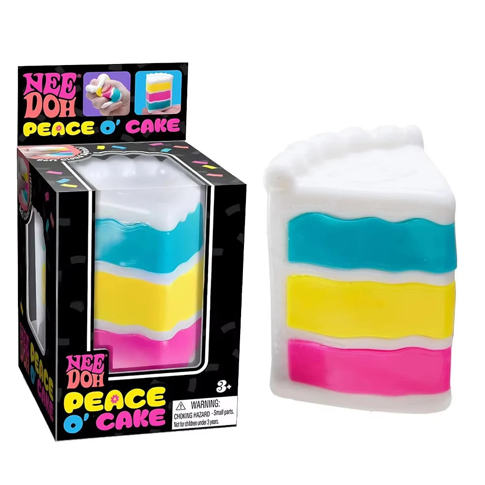 1-5PCS Schylling Needoh Nice Cake Sensory Fidget Cube Stress Relief Anxiety Sensory Tool for Focus ADHD & Calming Office Desk