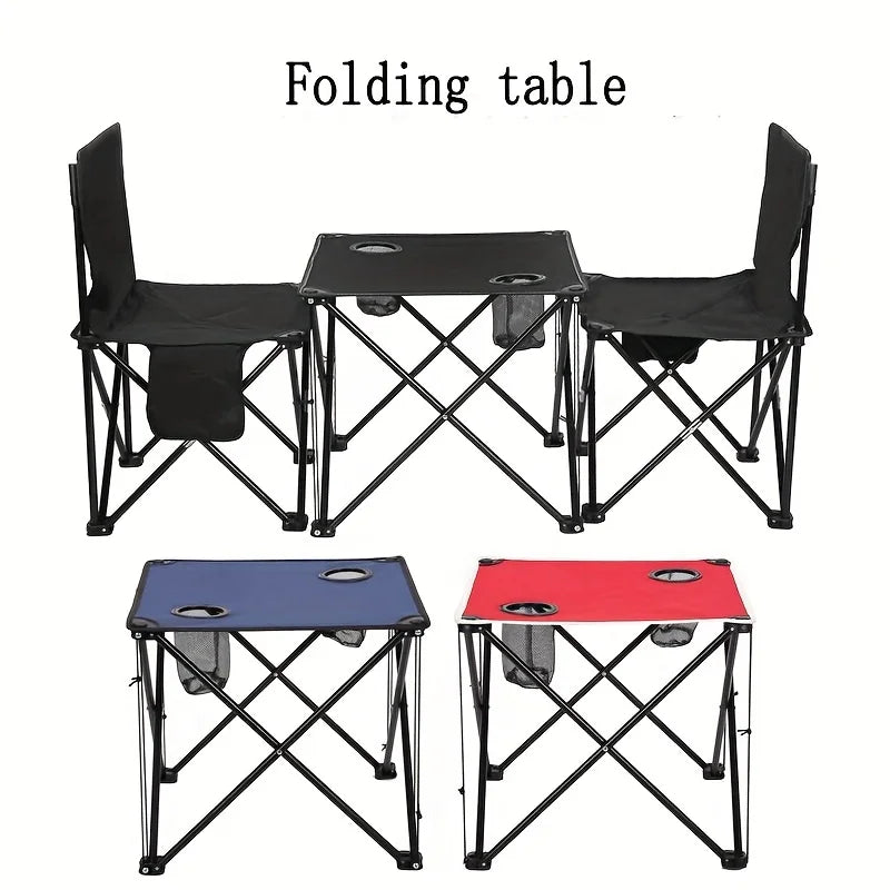 Portable Foldable Beach Table Hollow Edge Cloth Dining Table Waterproof Outdoor Camping Picnic Desk for Sand Garden