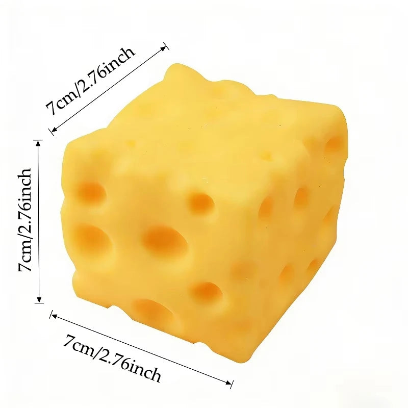 Giant Cheese Squeeze Toy Extra Large Size Cheese Squishy Fidget Toys Slow Rebound Shapeable Venting Ball for Adults Gifts