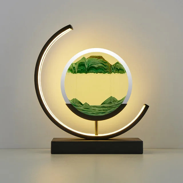 Customizable 2024 LED 3D hourglass Decoration SLBJ1820