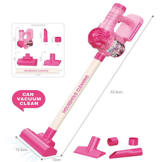 Electric vacuum toy set, three in one design, durable and safe, suitable for children over 3 years old, perfect for fun and play
