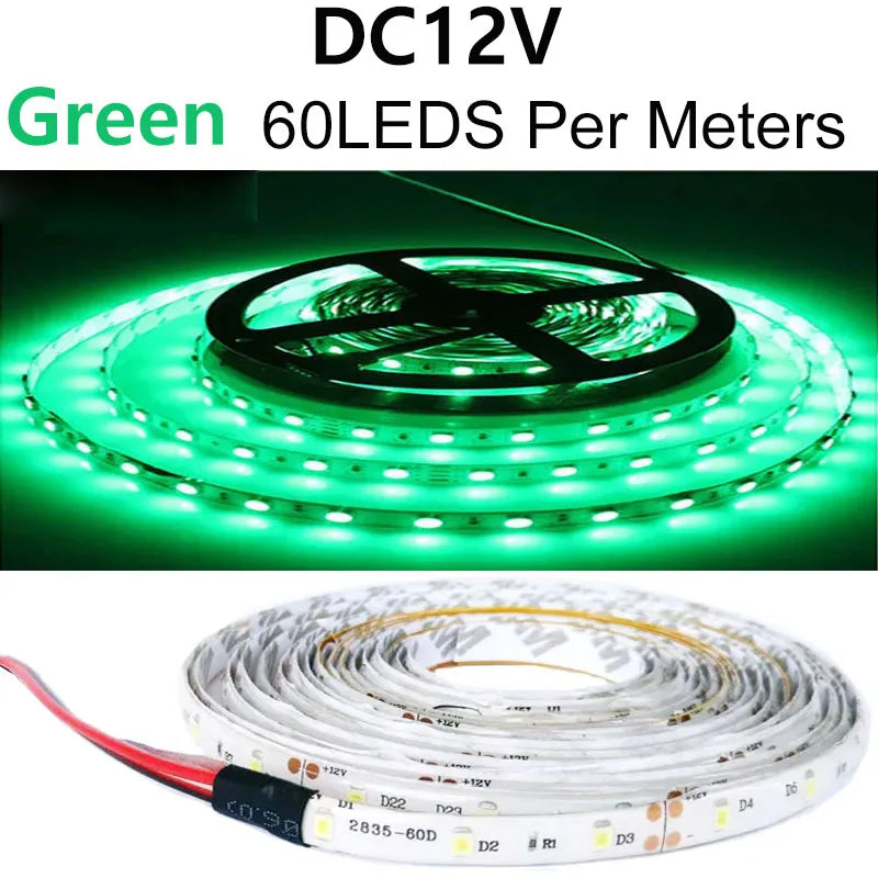 LED Strip light 12V 0.5m 1m 2m 3m 4m 5m SMD Flexible 60leds/m Waterproof non/IP65 LED Diode Tape