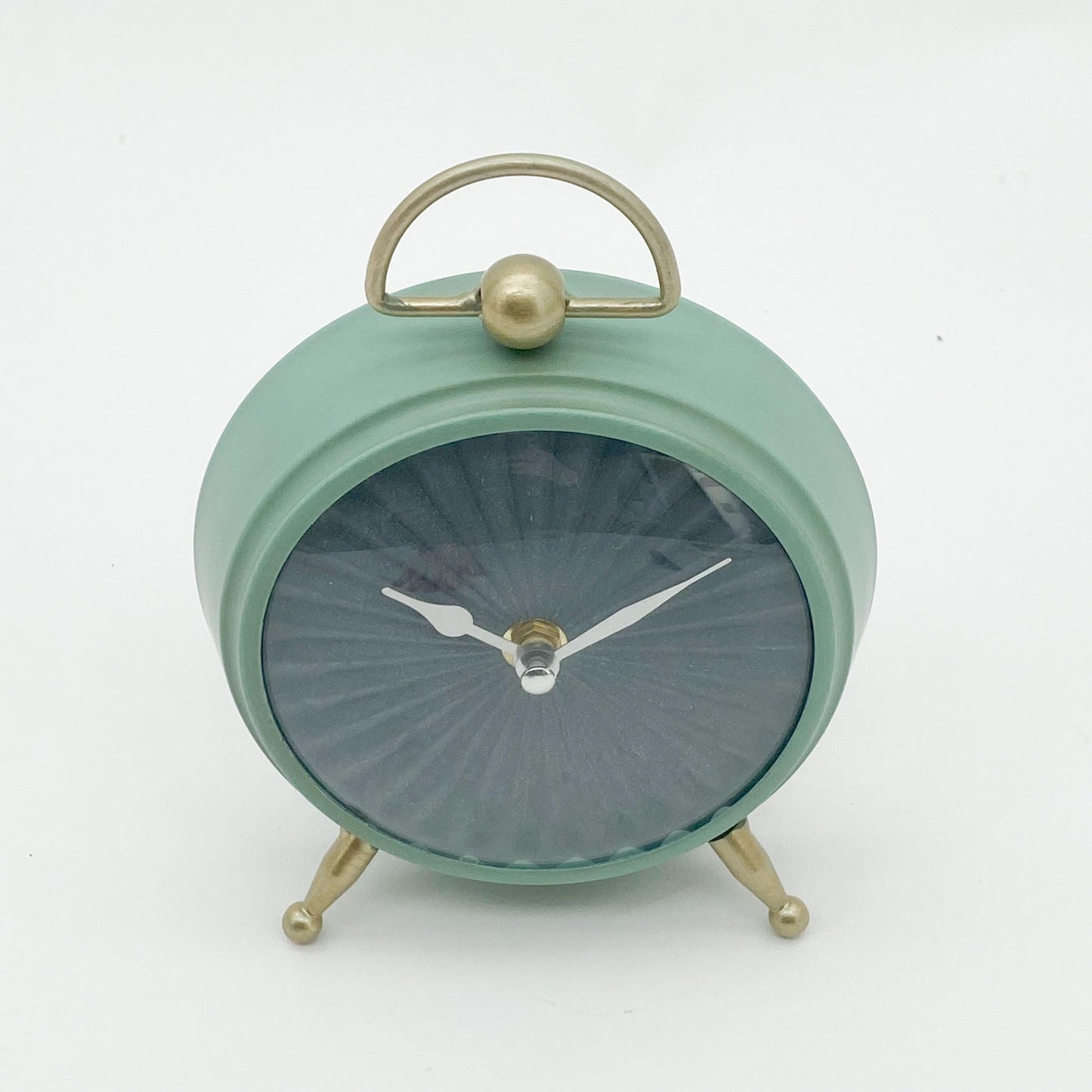 AcaciaHome Stylish Green Silent Sweep Mantel Clock – Elegant Tabletop Timepiece for Home & Office, Ticking-Free Design, Perfect for Living Room, Bedroom, or Office Décor with Classic Appeal