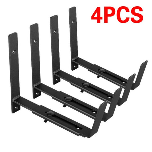 4 PCS Adjustable Window Planter Box Brackets Universal Window Box Holder
