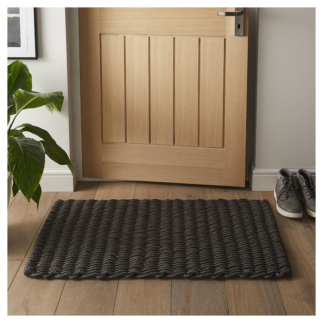 Didsbury Braided Polypropylene 55x100cm Slate Doormat
