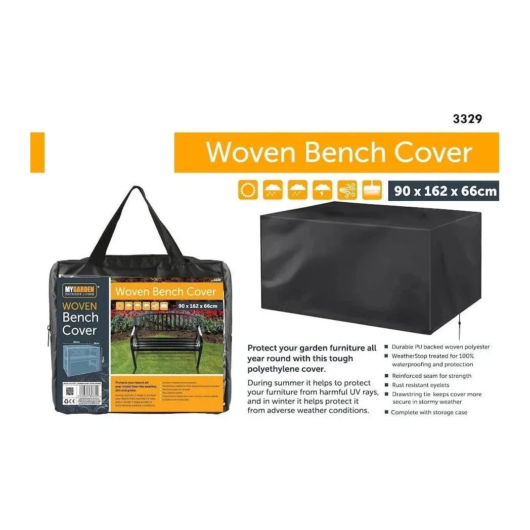 Garden Bench Water Resistant Cover - 90cm x 162cm x 66cm
