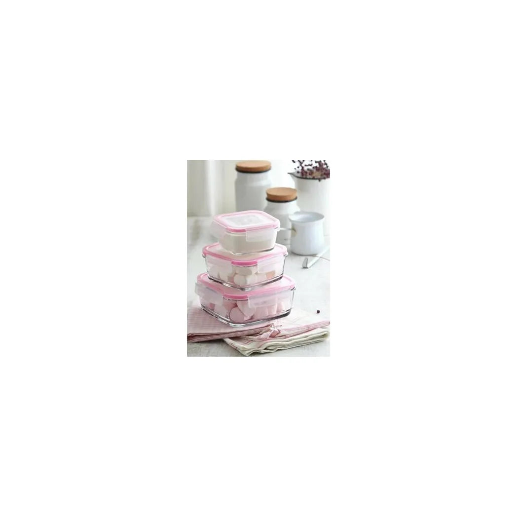 Glass Food Storage Container 1150Cc Assorted Colours