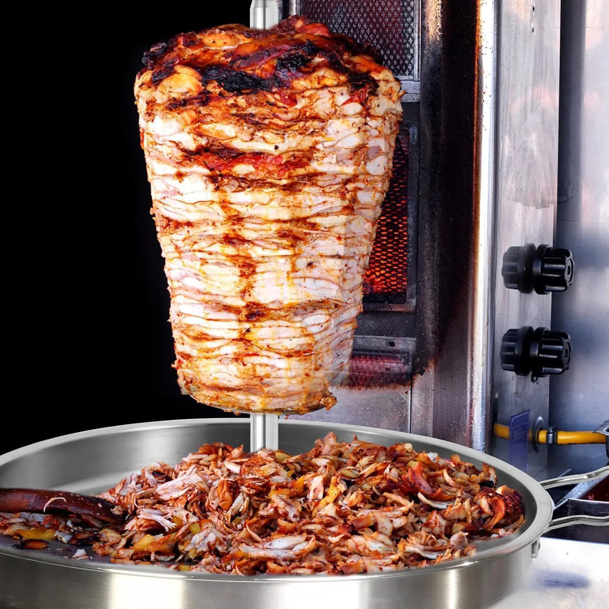 Al Pastor Skewer for Grill, Stainless Steel Vertical Skewer, Brazilian5088