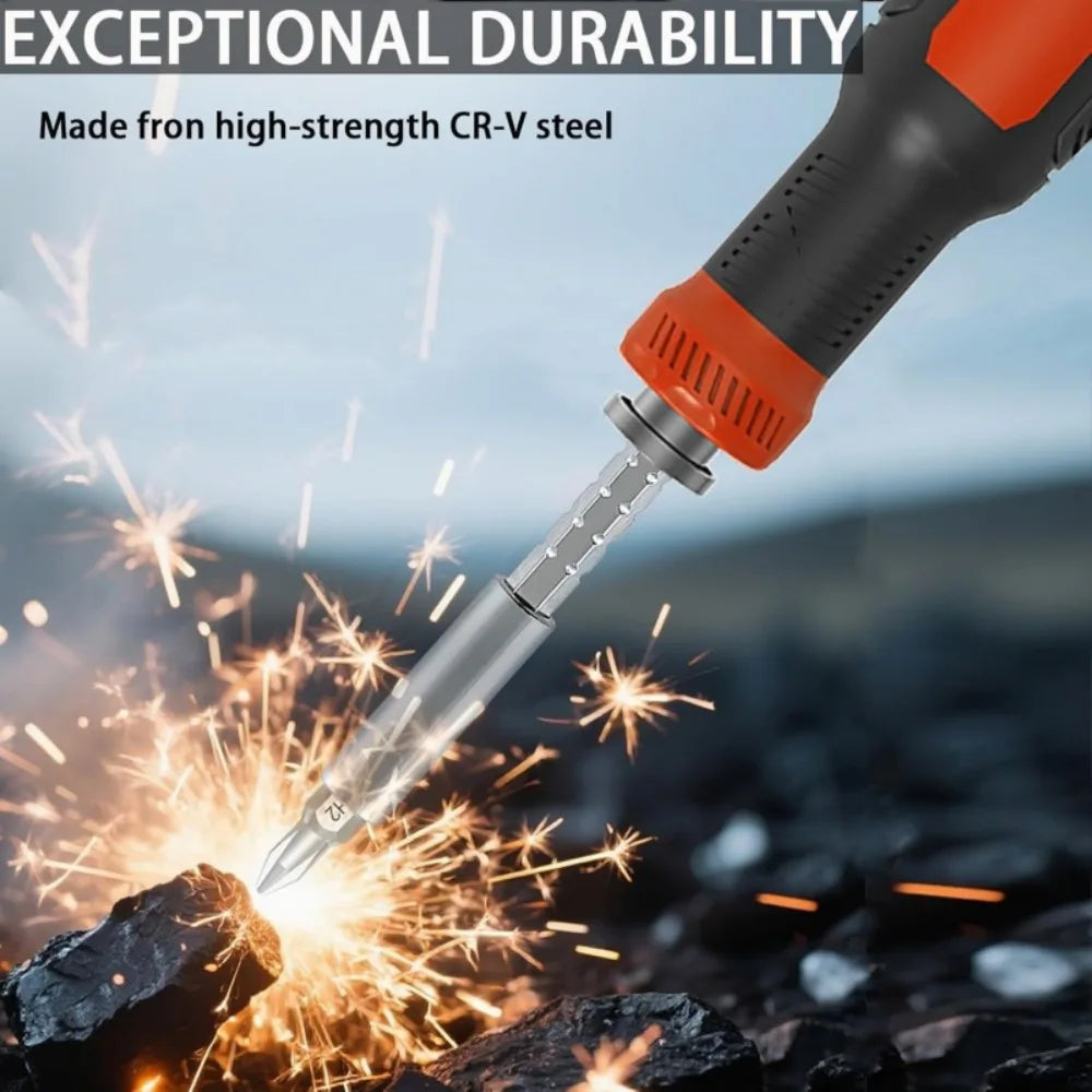 Elegant 13-in-1 Adjustable Screwdriver Set - Compact Multitool with Magnetic Tip