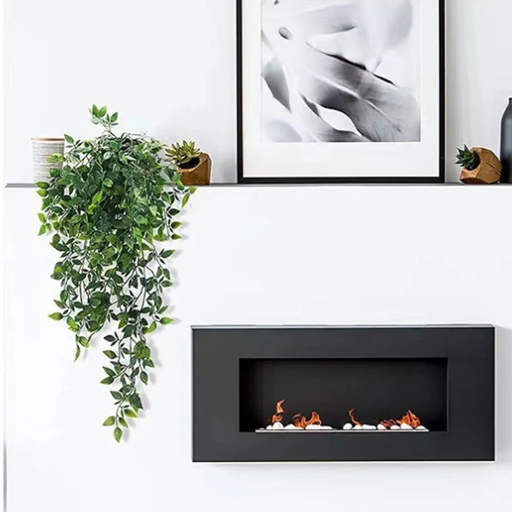 4 Pack Artificial Hanging Plants in Pots Indoor Fake Trailing Plants Home Room