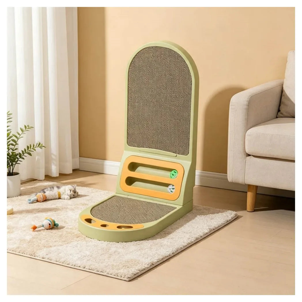 L-Shaped Cat Scratcher Board - Thickened Scratching Pad & Lounge Bed