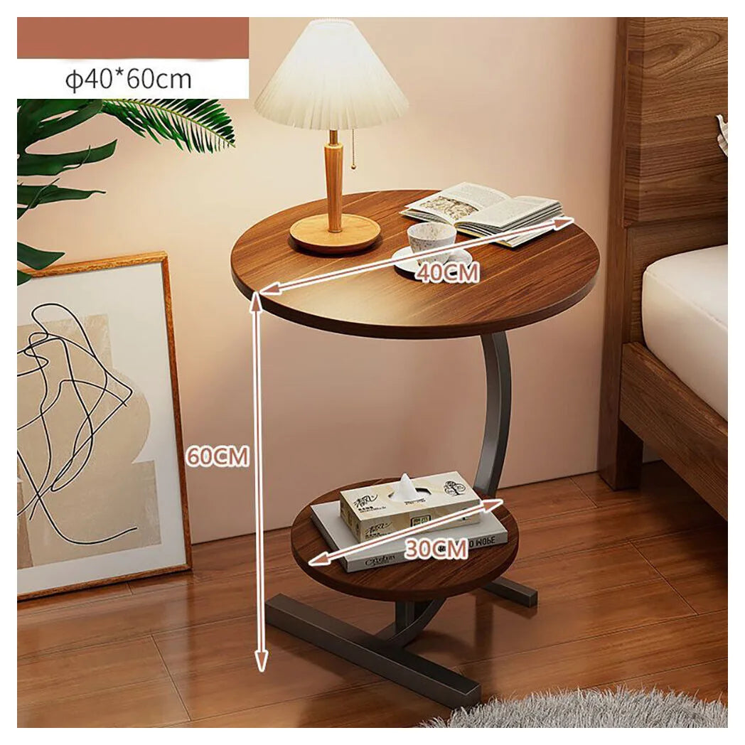 Side Table C Shaped for Sofa Coffee End Tables for Living Room Bedside Tables