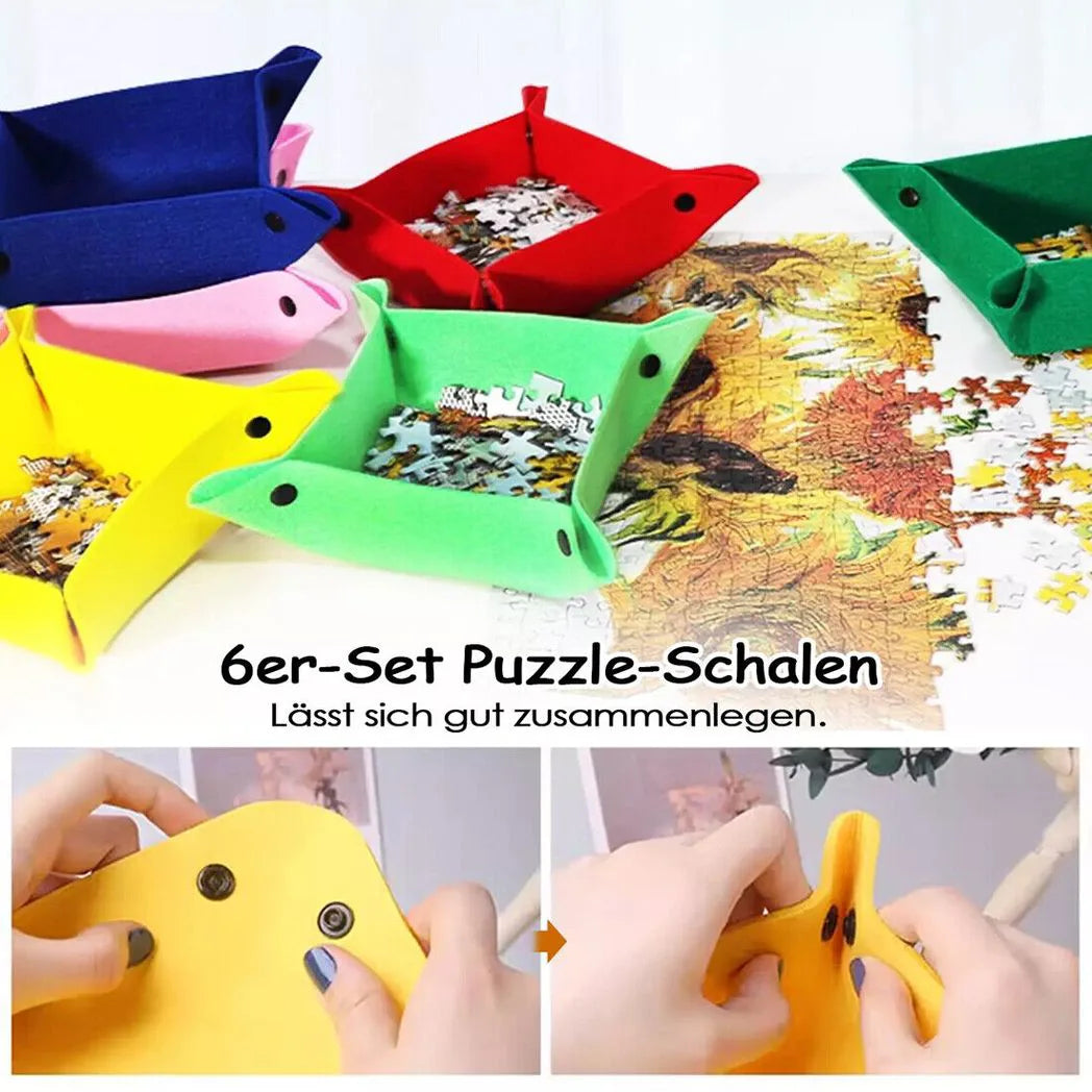 NEW Jigsaw Puzzle Board 1000 Pieces, 32"x22" Storage with 6 Sorting Trays & Cover UK