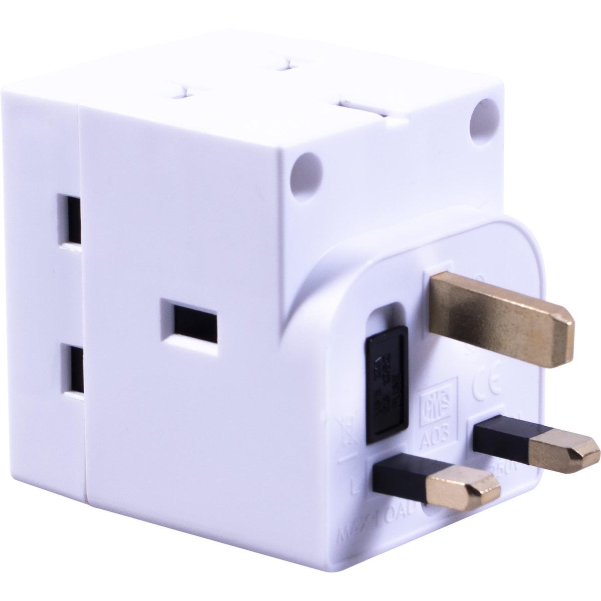 Daewoo 13A Fused 3 way Adaptor (Box of 10)
