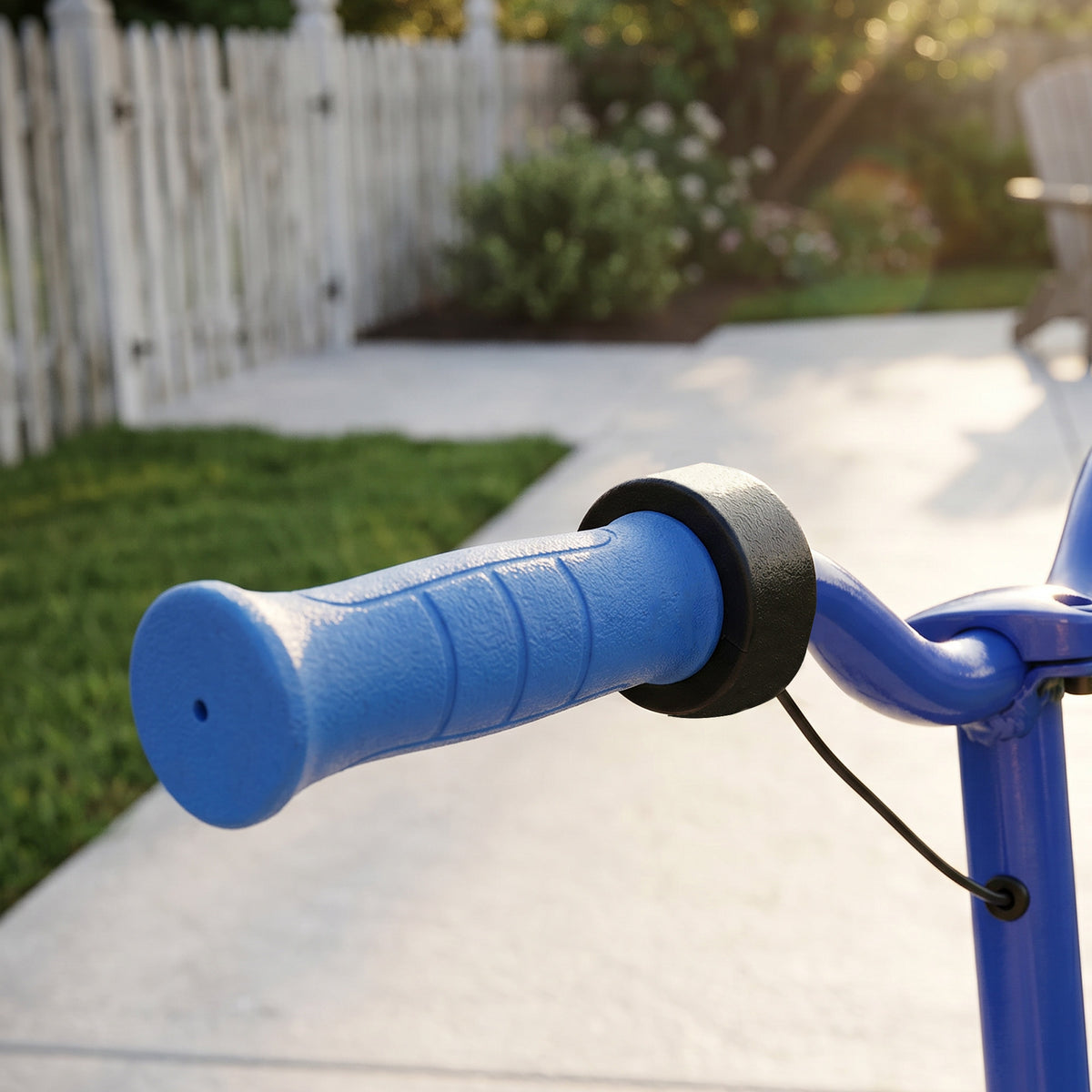 AIYAPLAY Electric Scooter for Kids 6-14 Years, with Colourful Lights, Blue
