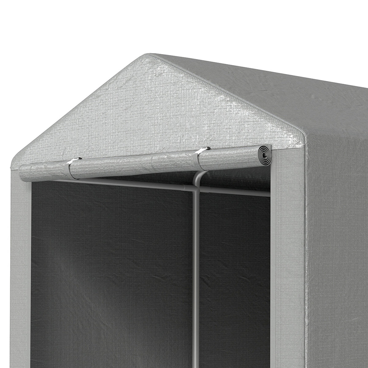 Outsunny 2.2 x 1.6 m Outdoor Storage Tent, with Accessories - Light Grey