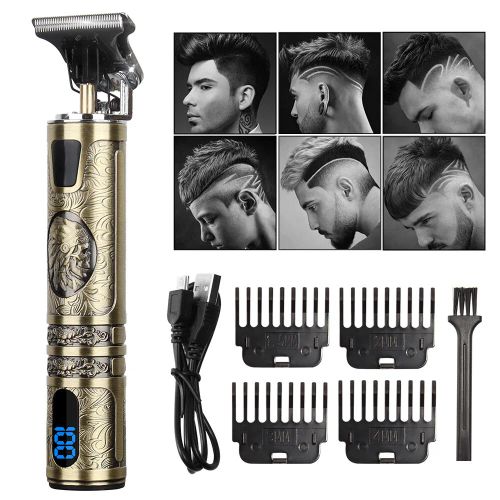Small LCD Screen Display Professional Men Cordless Hair Clippers Beard Trimmer Cutting Machine Kit (US Logistics For USPS/DHL/Fedex/UPS. No designated logistics accepted,TK/TMEU only For self-pickup)