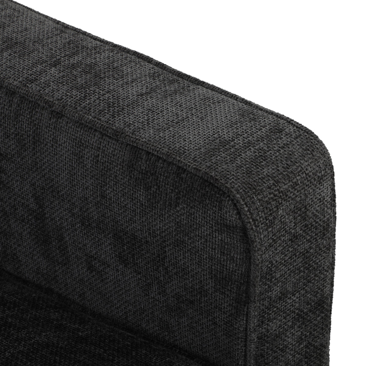 HOMCOM 3 Seater Sofa Button Tufted Upholstered Couch with Wood Legs for Living Room, Dark Grey