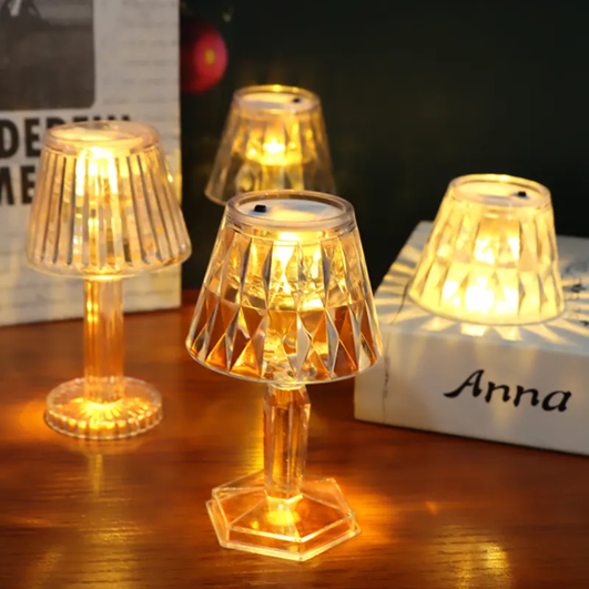Battery Operated Mini Table Lamps Set of 6