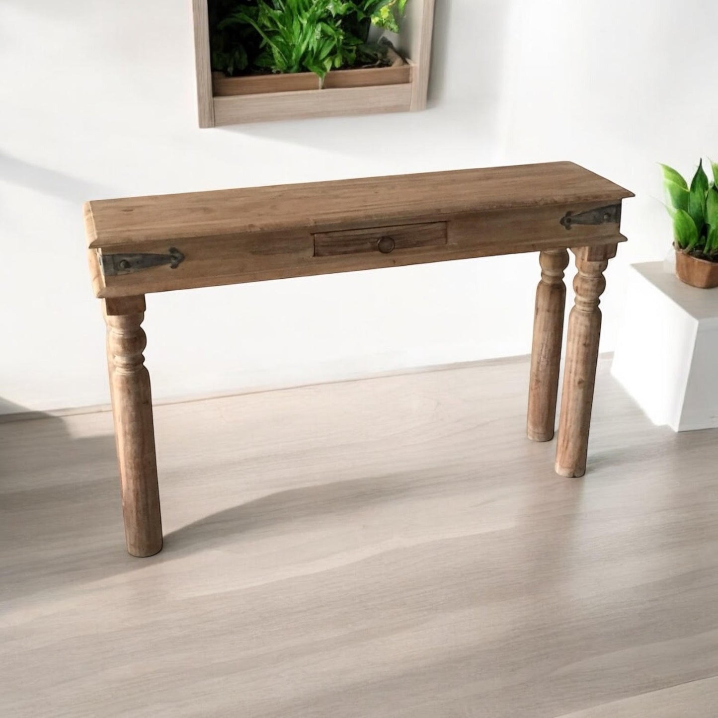 AcaciaHome Durable and Elegant Wooden Console Table – Stylish & Modern, Perfect for Entryways & Living Rooms with Spacious Storage & Elegant Design, Ideal for Home Décor, Office Spaces