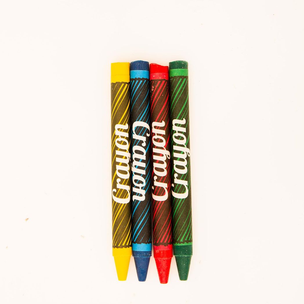 Henbrandt Safe and Non-Toxic 4 Mini Assorted Colours Children's Wax Crayons