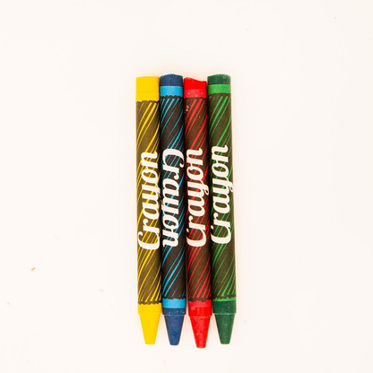 Henbrandt Safe and Non-Toxic 4 Mini Assorted Colours Children's Wax Crayons
