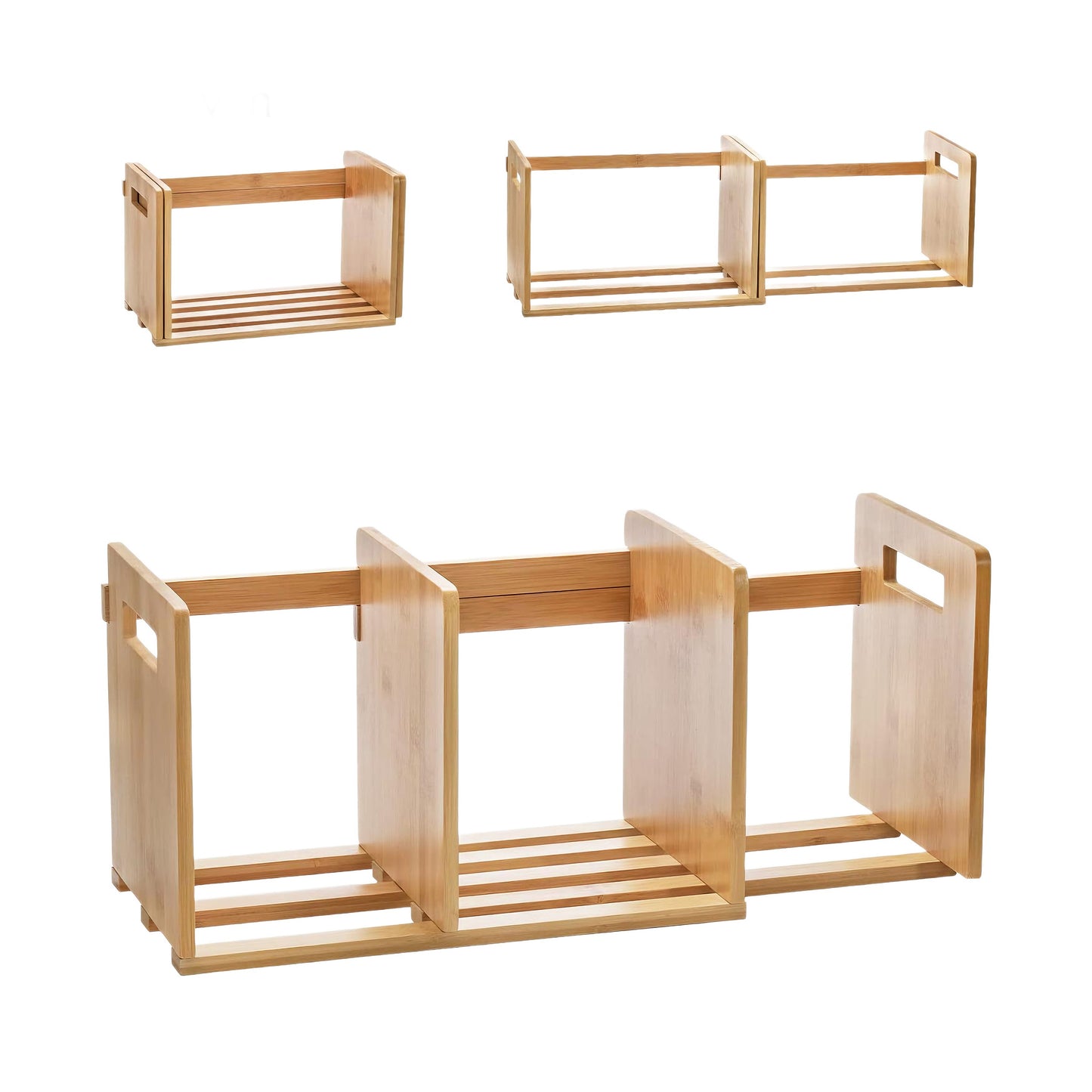 Bamboo Expandable Bookshelf