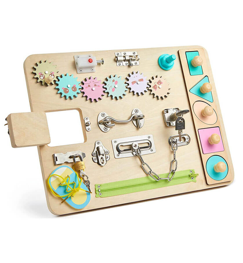 DYZI Montessori Busy Board for Toddlers
