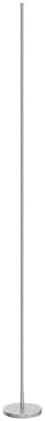TACAHE Minimalist Corner Floor Lamp - 2700K-6500K Dimmable LED Night Light - Modern Standing Mood Lamp with Remote Control for Living Room, Bedroom - 57" 12W - Silver