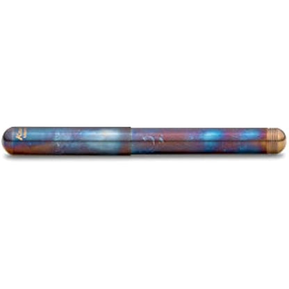 Kaweco LILIPUT Ball Pen Fireblue with Cap I Retractable Ballpoint Pen with Standard D1 Refills in a Tin Box I Metal Ball Pen 13 cm