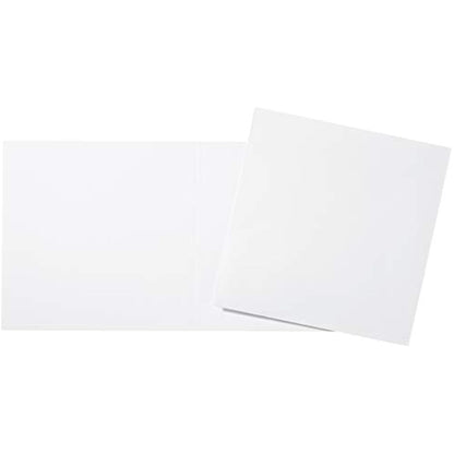 Craft UK 2043 Premium 40, 300 GSM 6x6 Card & Envelopes, White 300 GSM