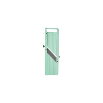 Vogue Kitchen Mandoline, Sage - D445, 3 Interchangeable Blades, Safety Guard, ABS Plastic, 0.68lbs, 9.0x30.5x2.5cm