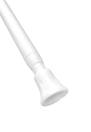 White Spring Loaded Tension Rod 83-150cm (33-59") Nets At Home