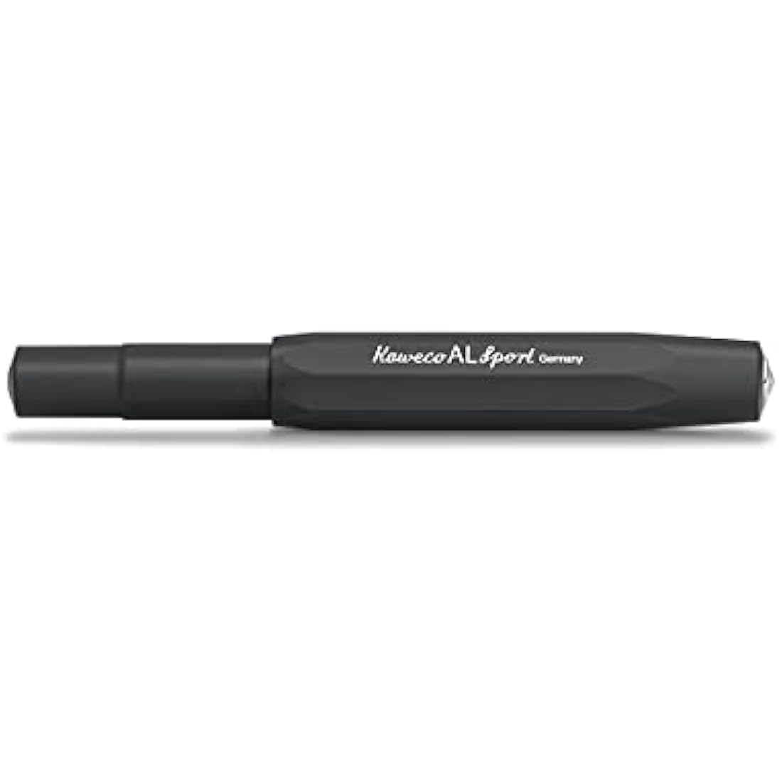 Kaweco AL SPORT Fountain Pen Black I Premium Fountain Pen for Ink Cartridges I Exclusive Fountain Pen 13 cm I Nib: BB (Extra Broad)