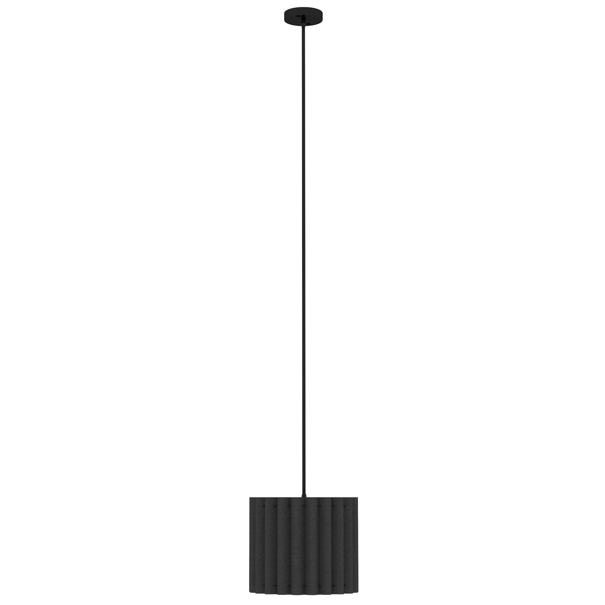 HOMCOM Linen Pendant Light, Bedside Ceiling Lamps with E27 Bulb, Modern Hanging Lights for Living Room, Bedroom, Kitchen, Hallway, Black