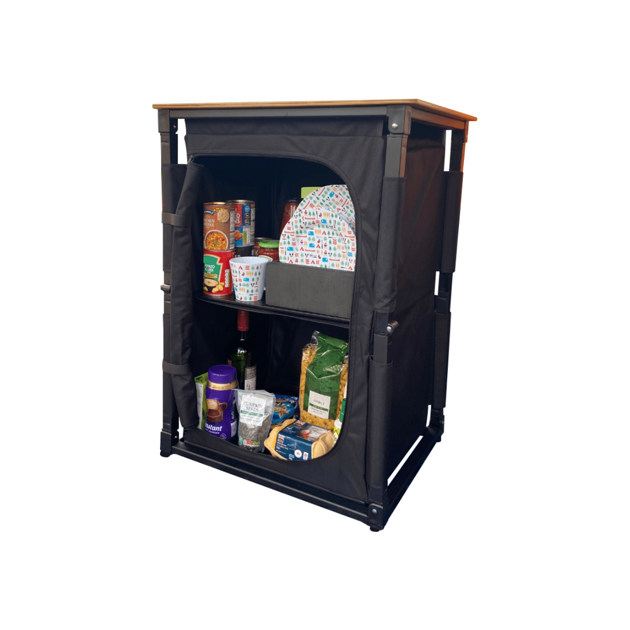 Bamboo cooking table 60x49x82cm