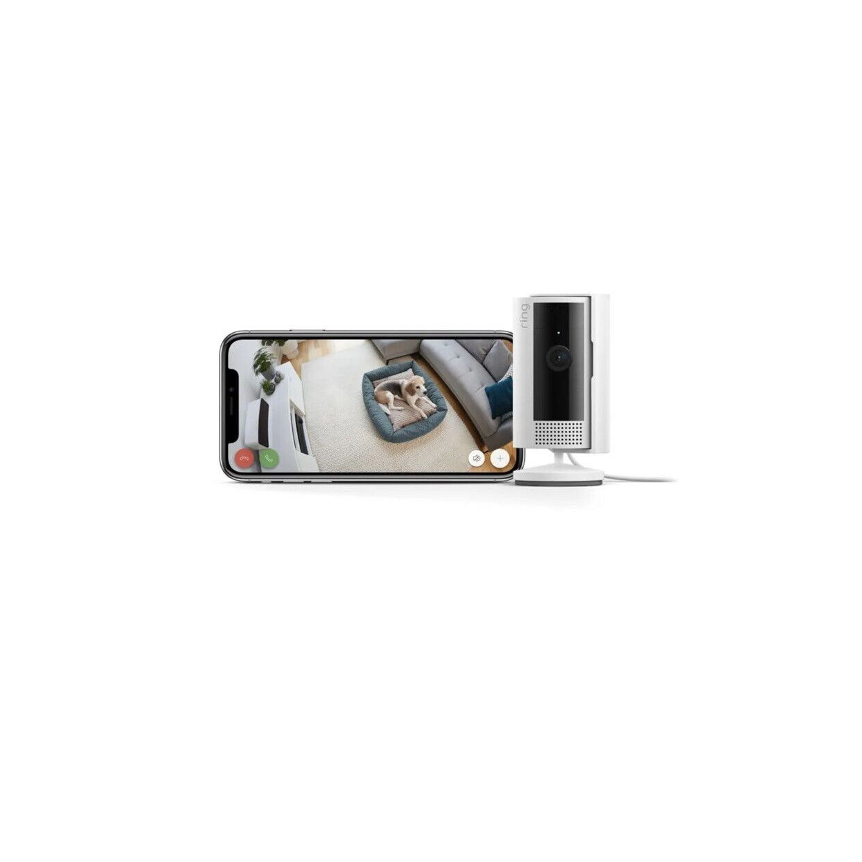 Ring Indoor Camera  2nd Gen Security Cam 1080p HD Video White