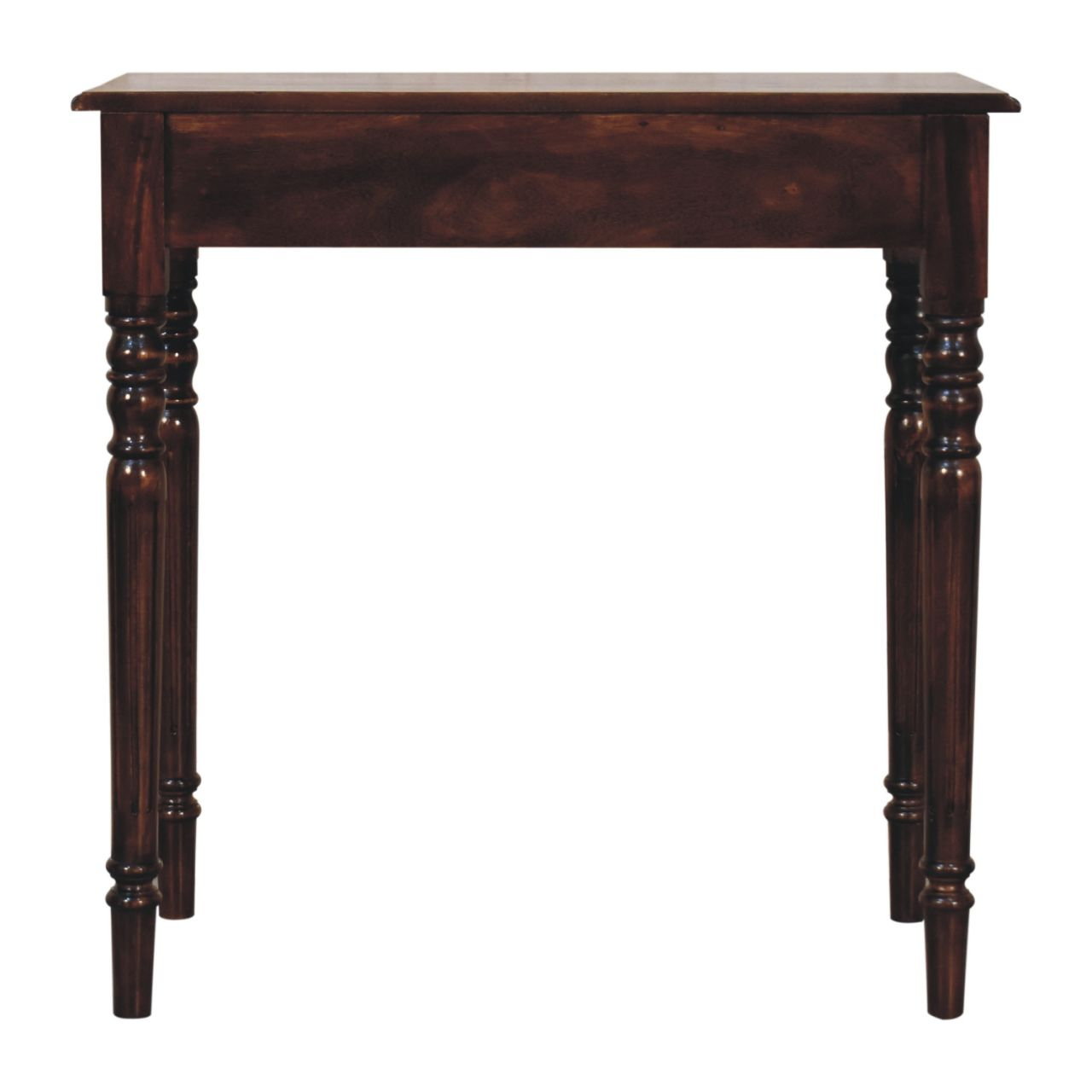 Artisan Furniture Solid Wood California Walnut Writing Desk, 1 Drawer, Dark Brown