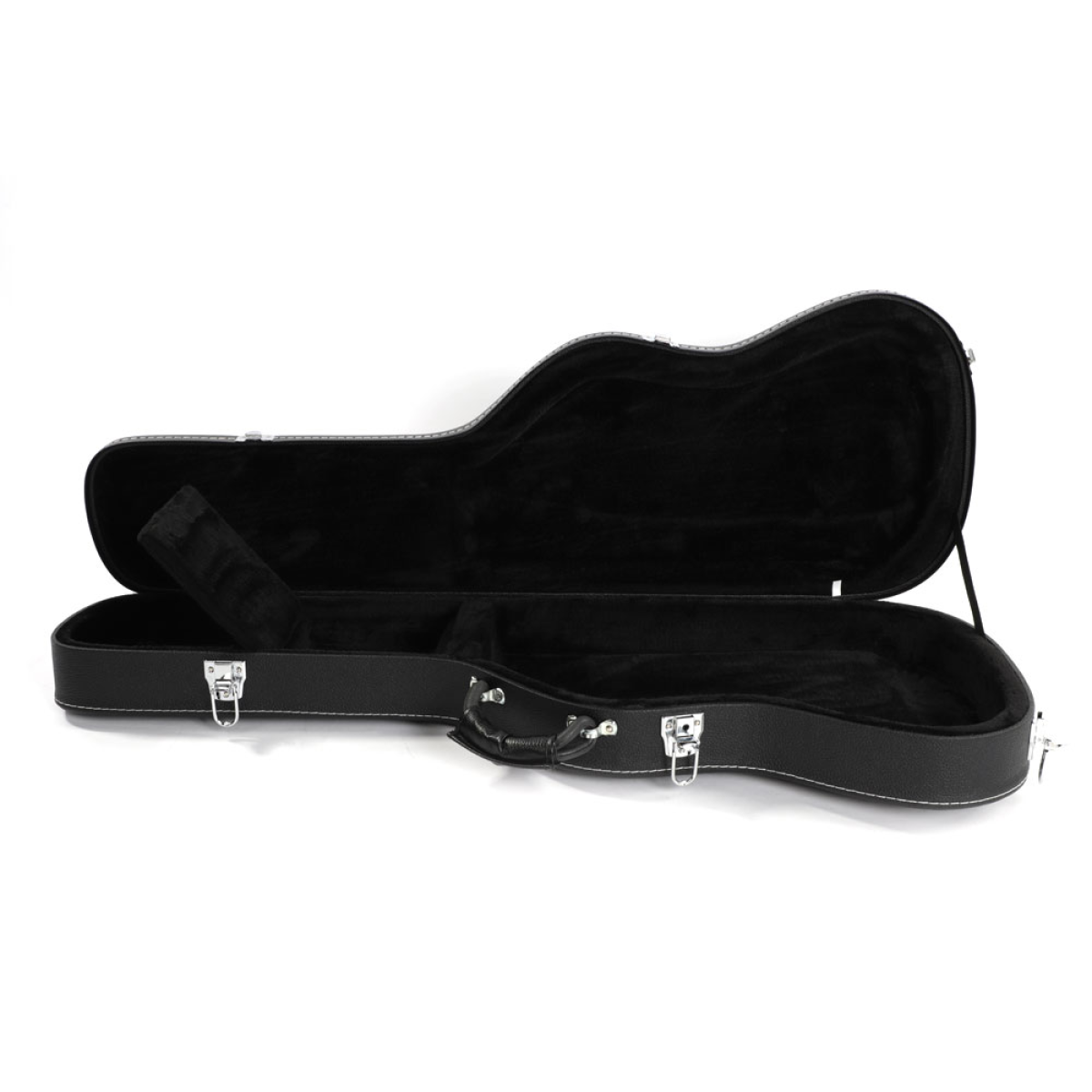 【Replace 2484535】ST High Grade Electric Guitar Hard Case Microgroove Flat Surface Straight Flange Black