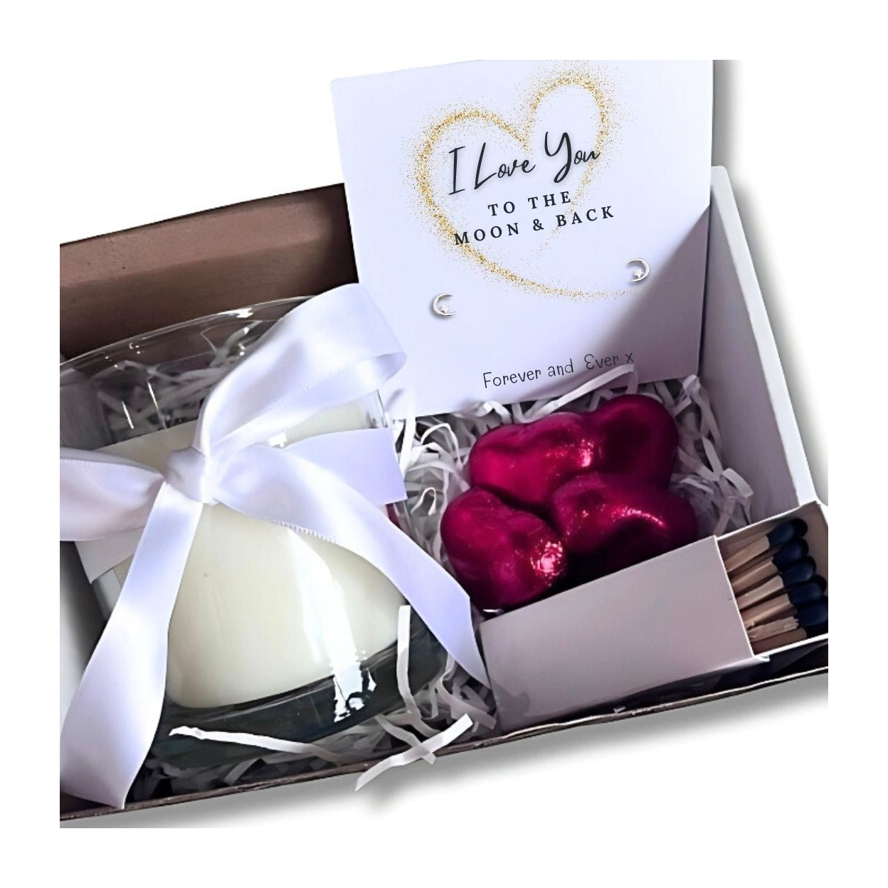 Small Love You to the Moon & Back Hamper | Candle & Chocolates