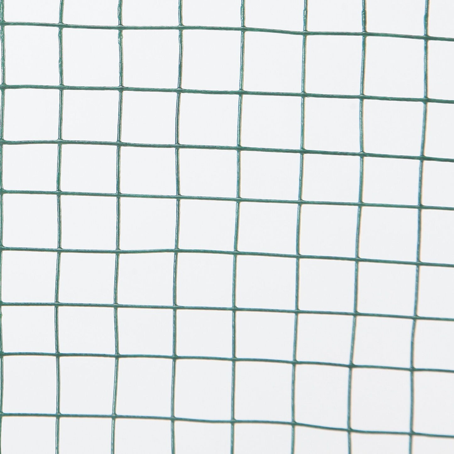 Green PVC Coated Chicken Wire Mesh 6M Fencing Garden Barrier Metal Fence