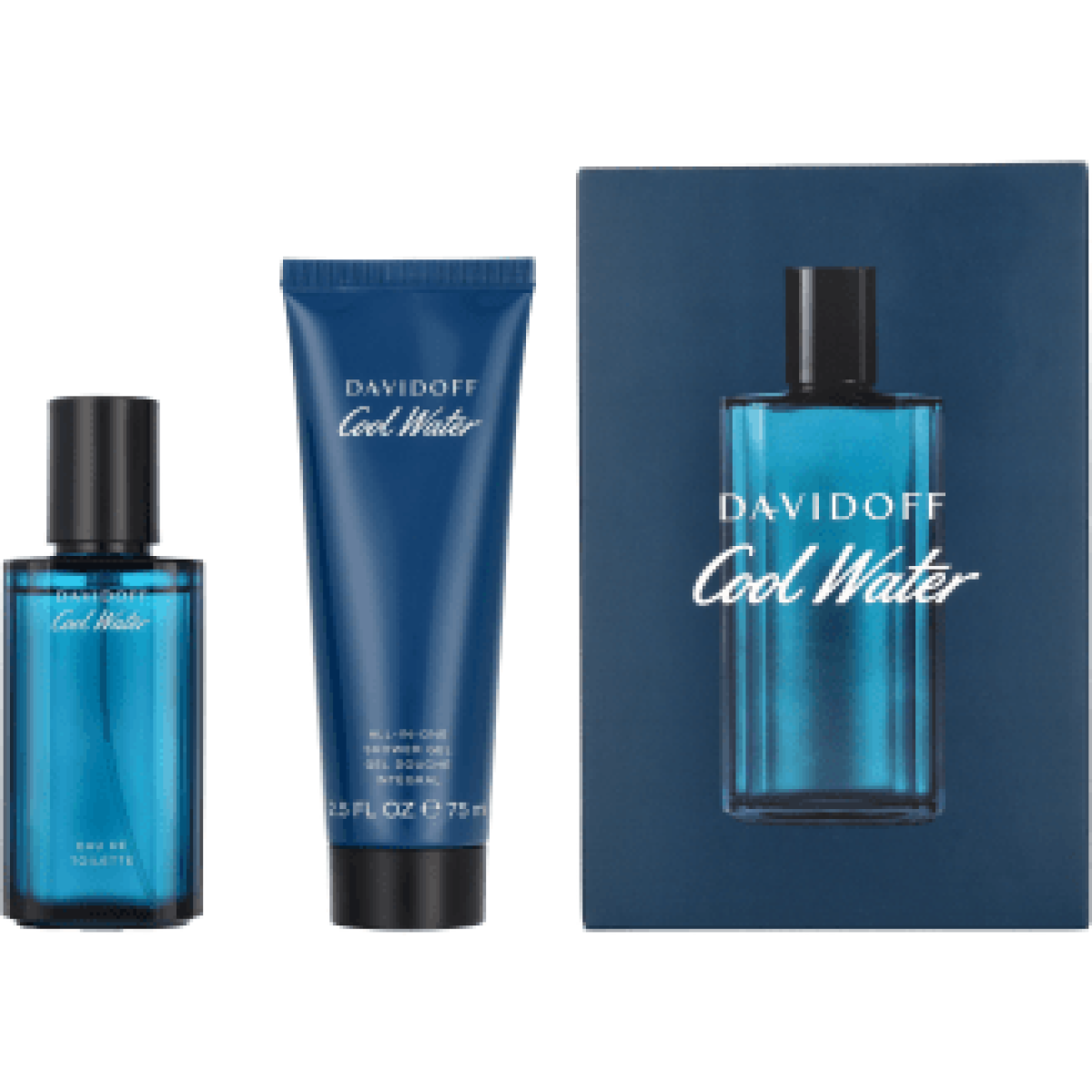 Davidoff Cool Water Gift Set (Eau De Toilette 40ml  Shower Gel 75ml)