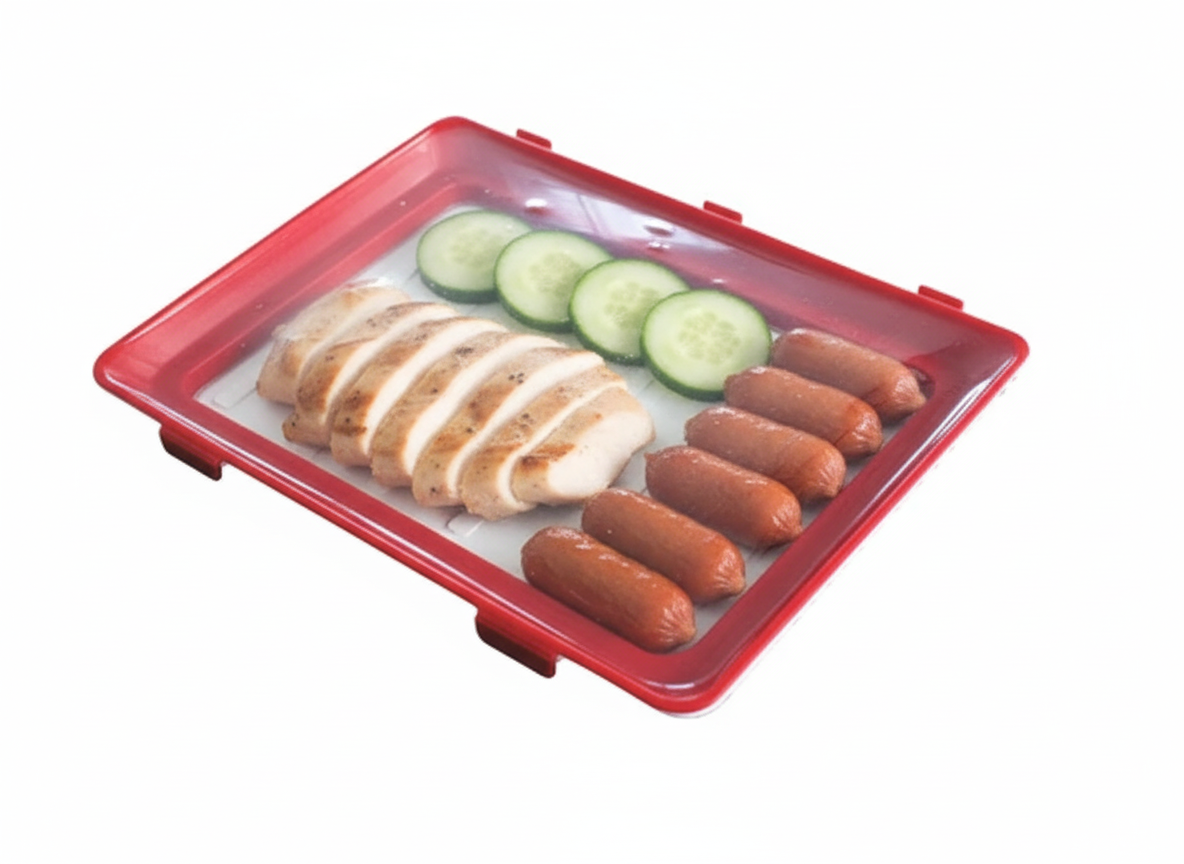 Stretch Lid Food Storage Tray Set of 2 A202178
