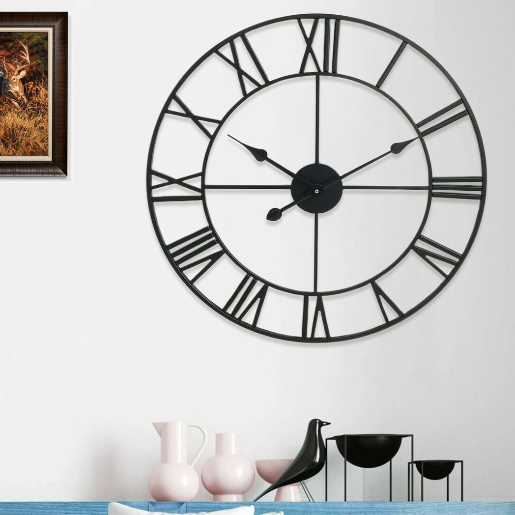 78CM ROMAN METAL CLOCK