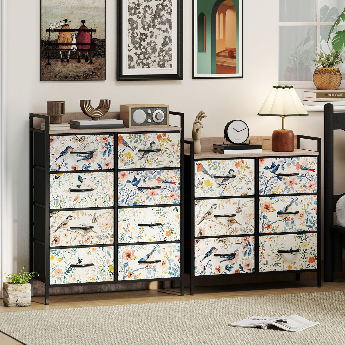 HOMCOM 6-Drawer Chest of Drawers - White