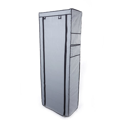 Fashionable Room-saving 9 Lattices Non-woven Fabric Shoe Rack Gray