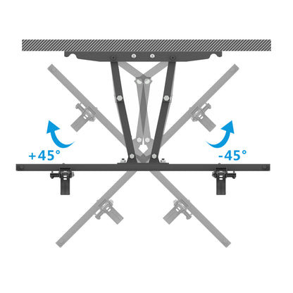 TMDS-204 32"-70" 110Lbs VESA600*400 Full Motion TV Wall Mount Tilt Range 0-15°