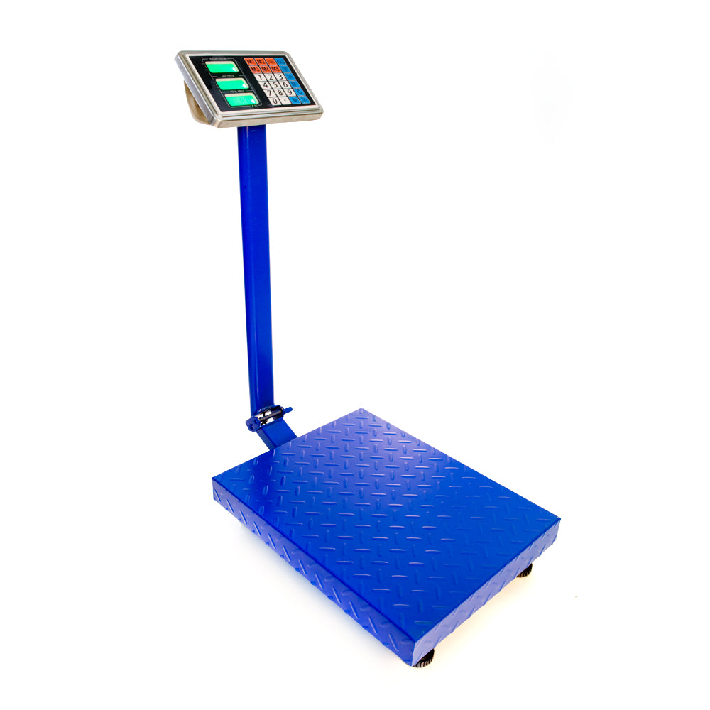 【Old code:19282852】300KG/661lb LCD Digital Personal Floor Postal Platform Scale Blue